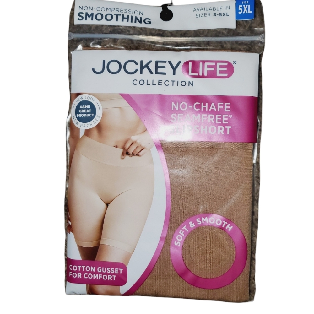 Jockey Life NWT No-Chafe Seamfree Non-Compression Smoothing Slipshort 818 819